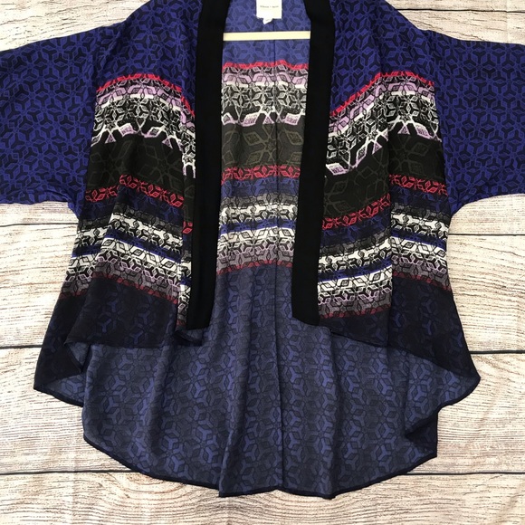 ⚡️SOLS⚡️Silence + Noise Shawl Kimono Cardigan Blue - Picture 6 of 16
